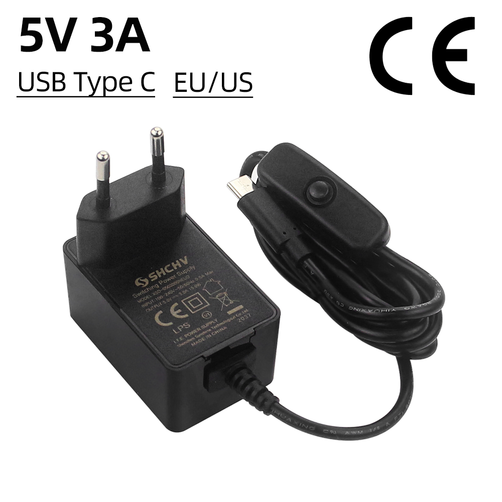 Pi Power Supply - Raspberry Pi 5 V 3A Güç