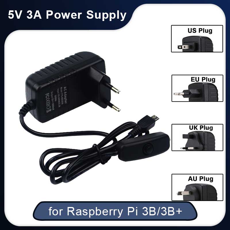 Pi Power Supply - 5 V 3A Raspberry Pi 3