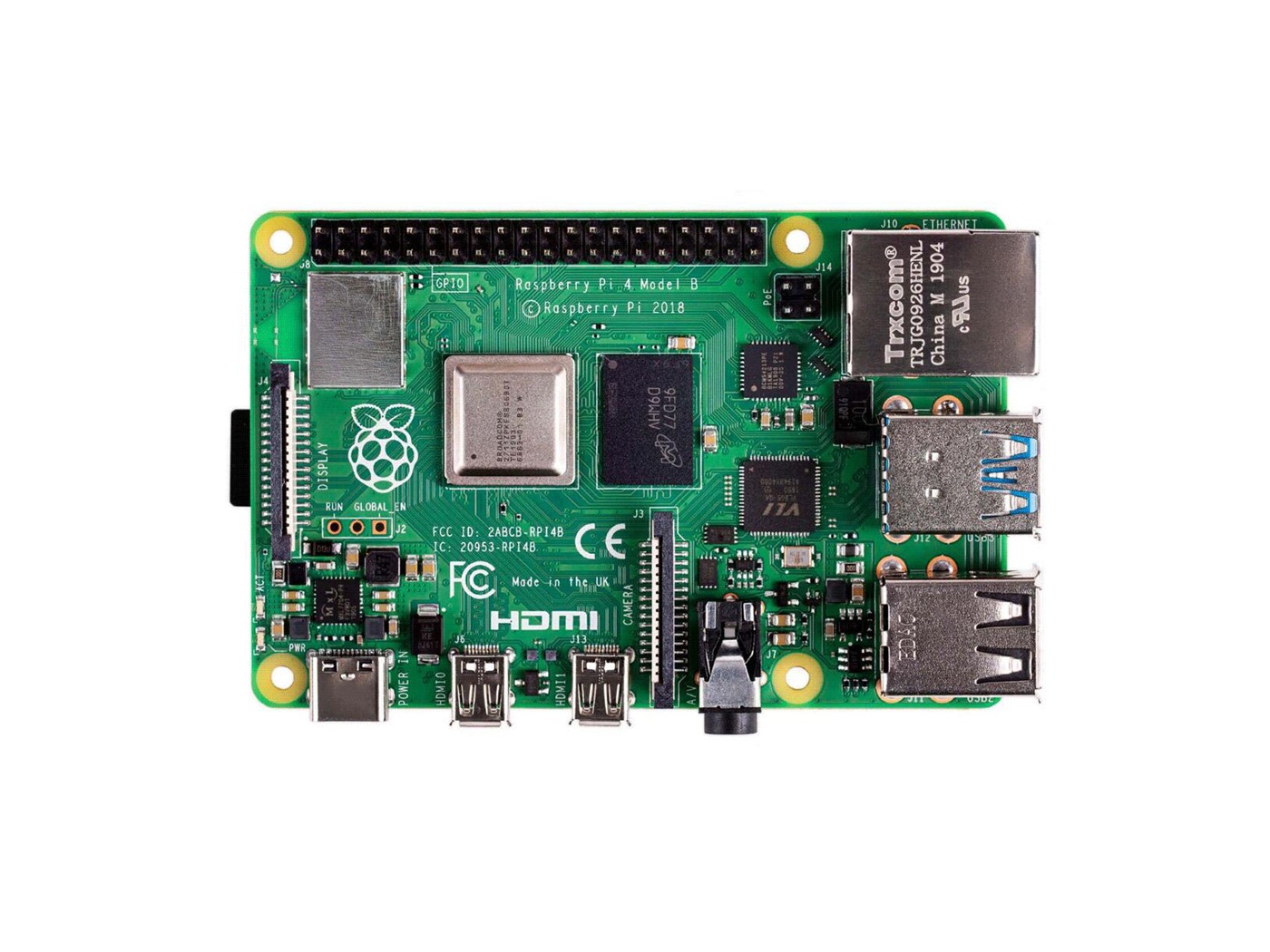 Pi 4 Case - Raspberry Pi 4 Bilgisayar Model B,