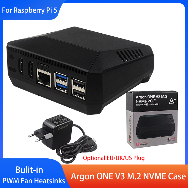 Pi 5 Case - Argon ONE V3 M.2 NVME Kasa