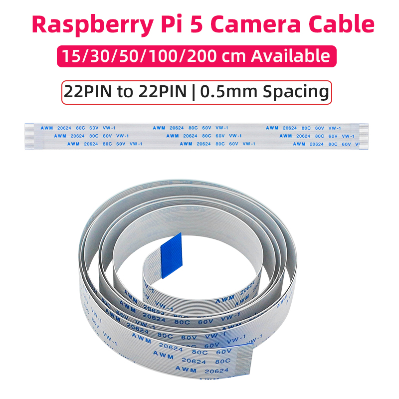 Pi Camera Cable - Raspberry Pi 5 Kamera Kablosu 22