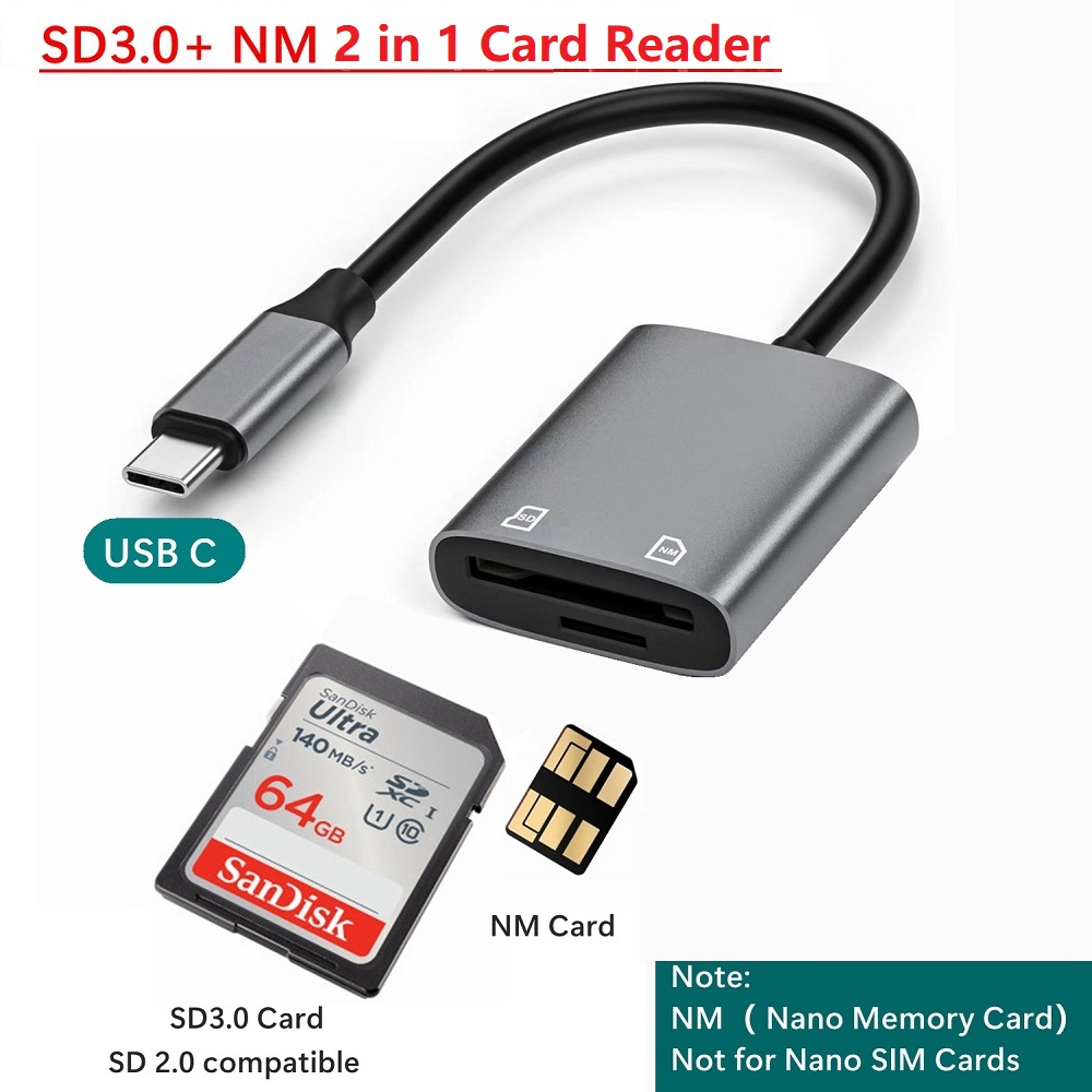 Micro Sd Card - Tip C Nano Hafıza Kartı Okuyucu