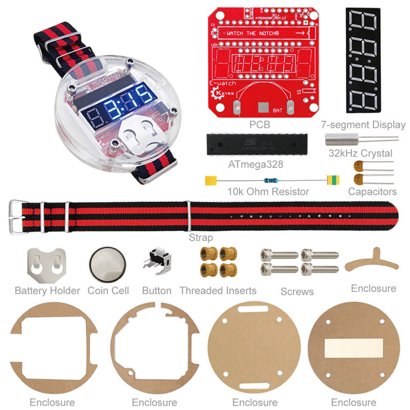 Tek Çipli LED Kiti Saat DIY Bü - Arduino Kit incelemesi ve fiyatı