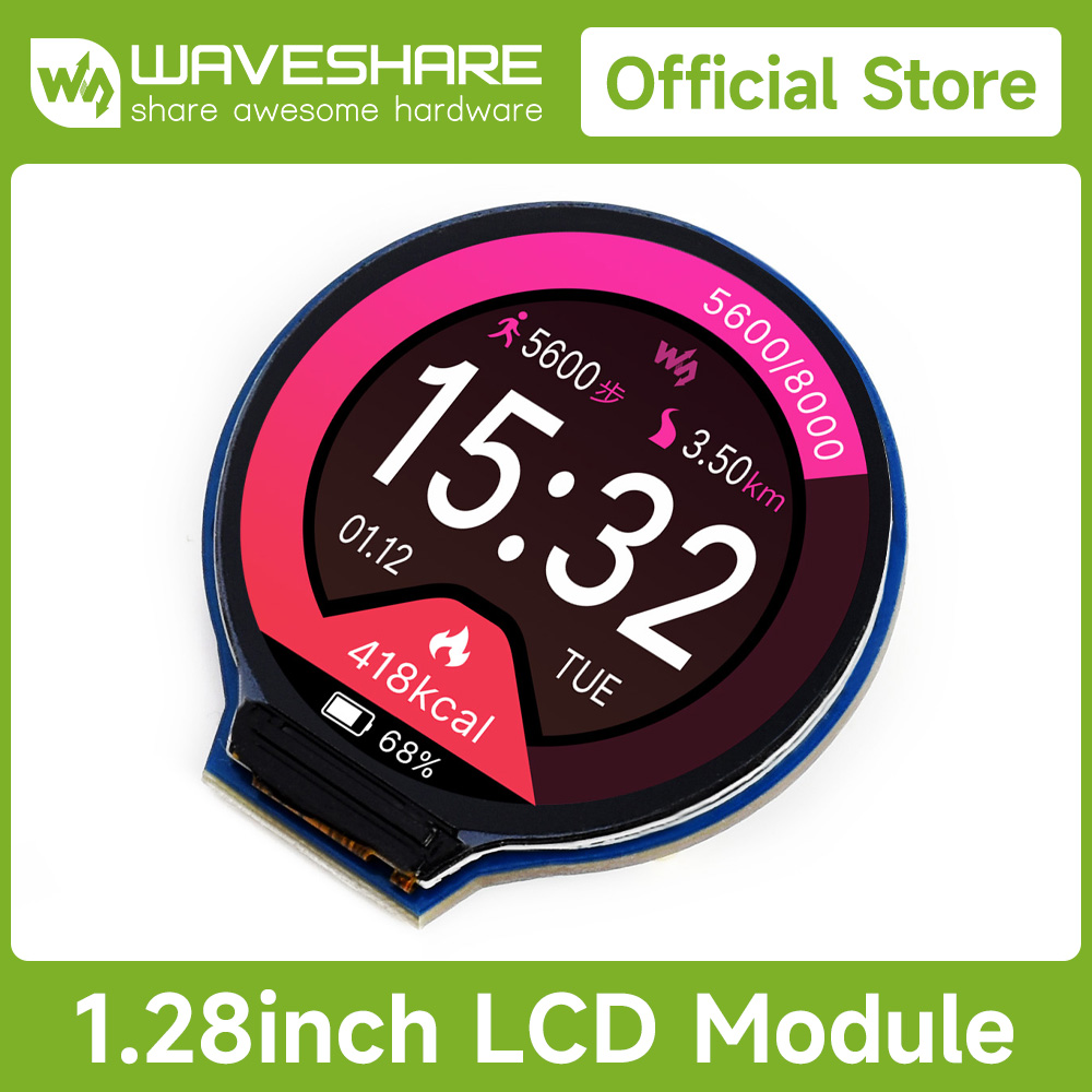 Waveshare 1.28 inç Yuvarlak LC - Pi Display incelemesi ve fiyatı