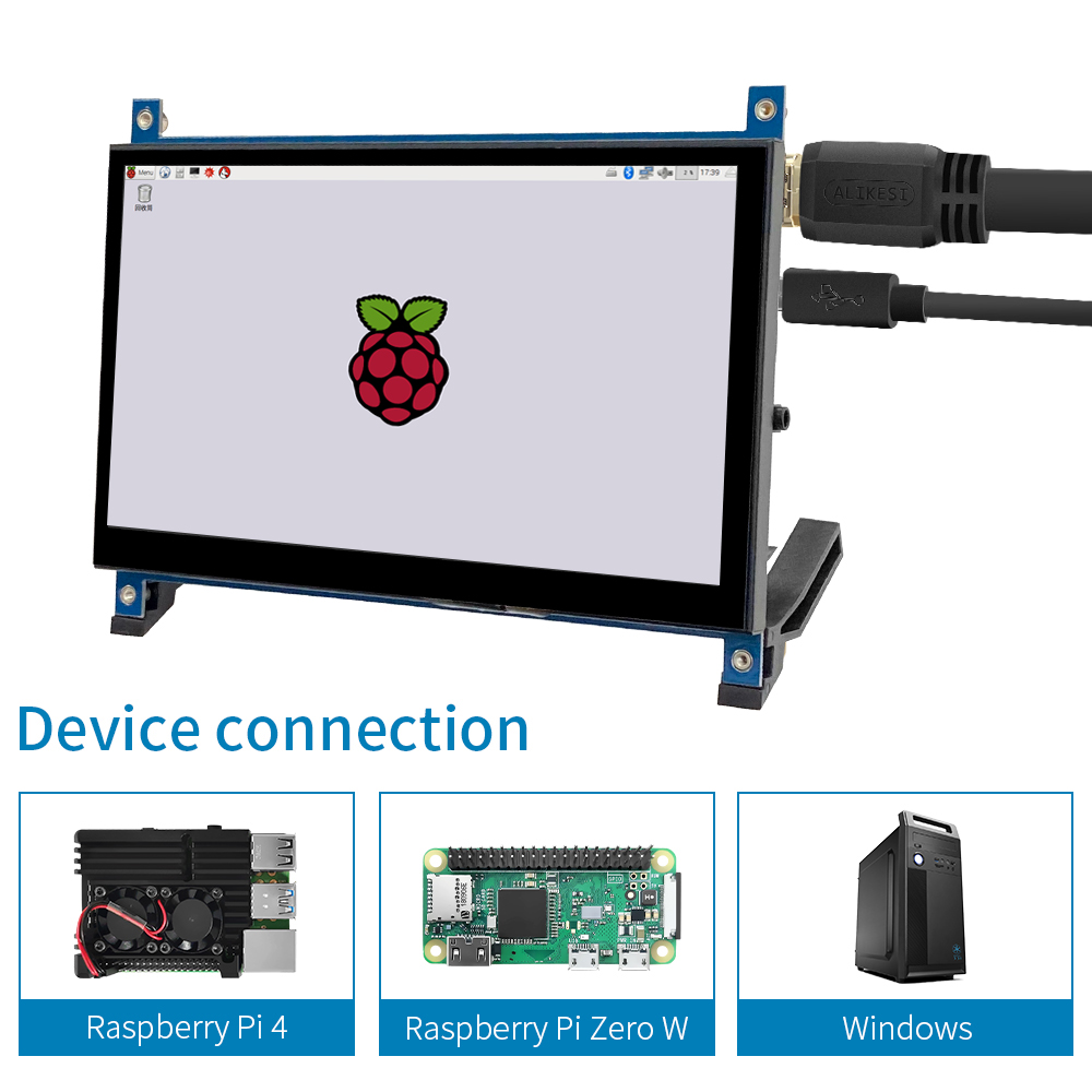 IPS 7 inç ekran AIDA64 LCD ekr - Raspberry Pi 4 incelemesi ve fiyatı