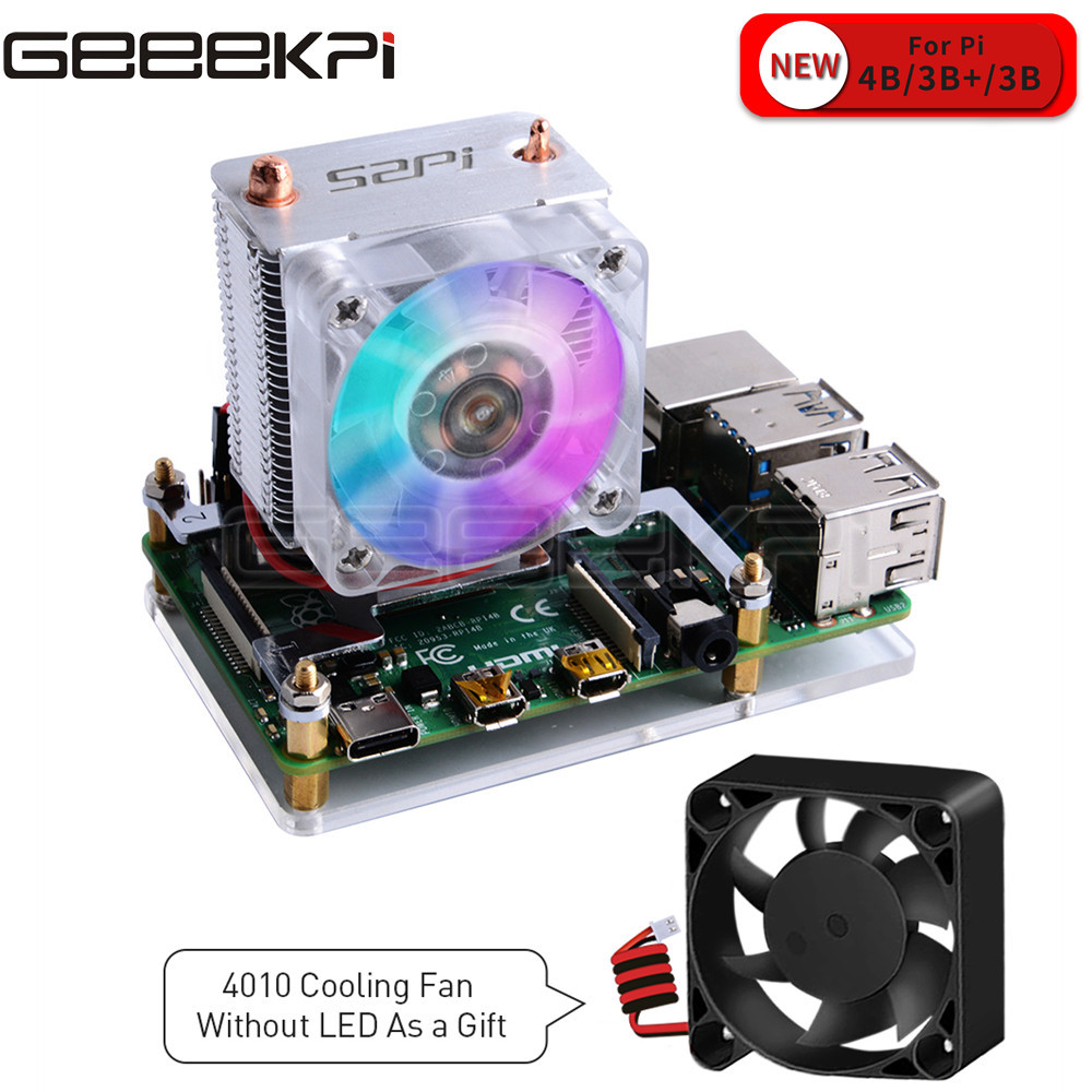 GeeekPi temizle siyah buz kule - Pi 5 Case incelemesi ve fiyatı