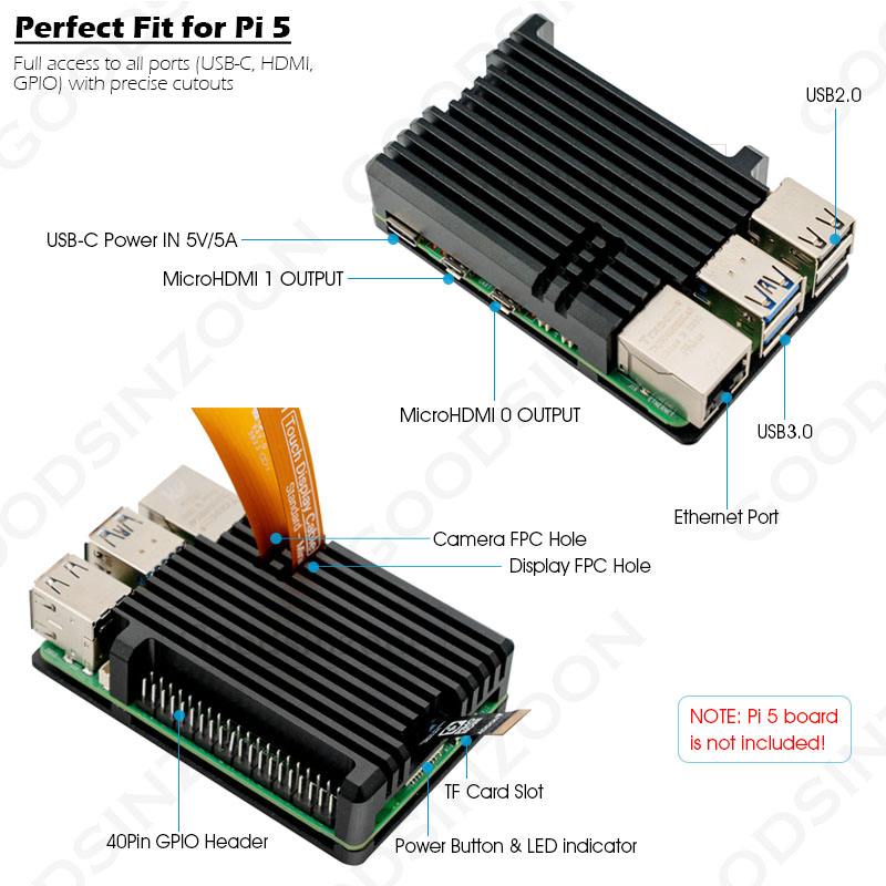 Raspberry Pi 5 Alüminyum Zırh  - Pi Cooler incelemesi ve fiyatı