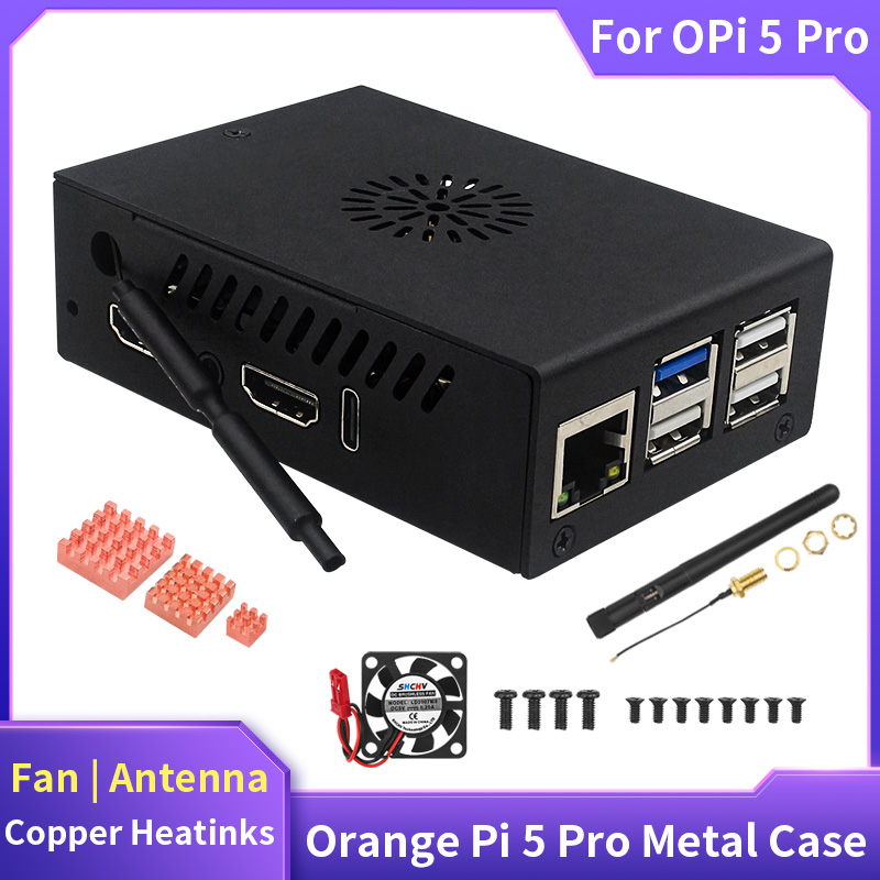 Turuncu Pi 5 Pro vaka Metal ka - Pi 5 Case incelemesi ve fiyatı