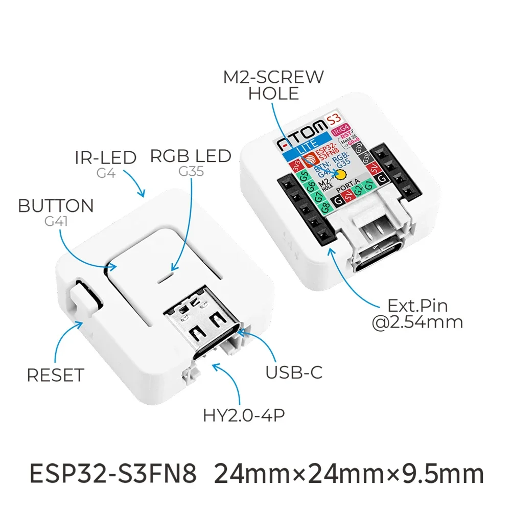 M5Stack AtomS3-Lite ESP32-S3 G - Arduino Kit incelemesi ve fiyatı