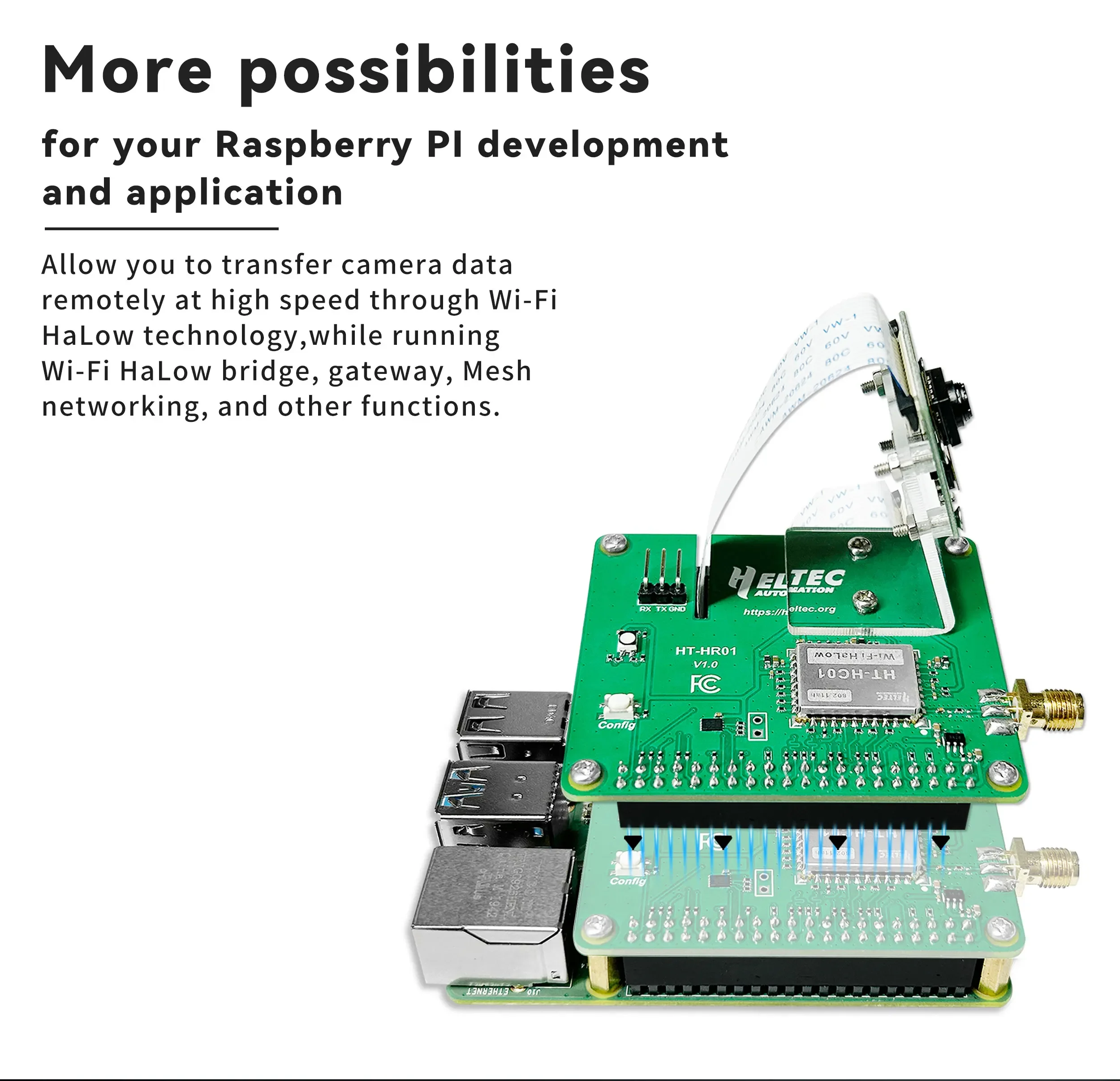 Heltec Pi-CamLow HR01 Wi-Fi Ha - Pi Camera Module incelemesi ve fiyatı