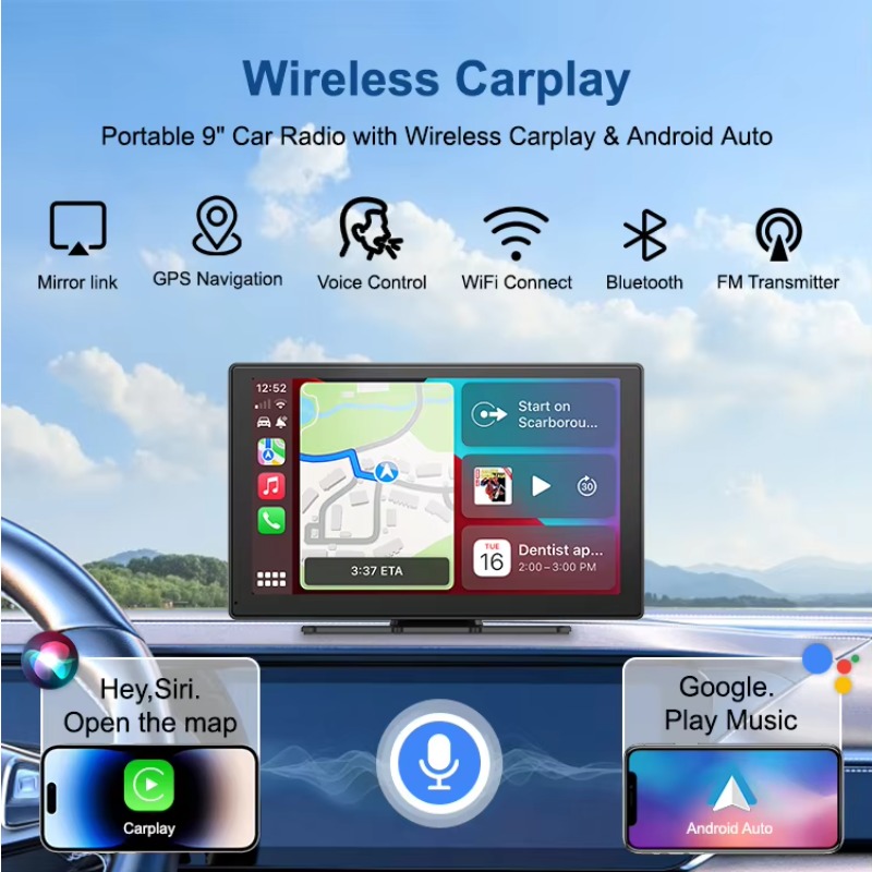9 İnç Carplay Akıllı Ekran Kab - Micro Sd Card incelemesi ve fiyatı