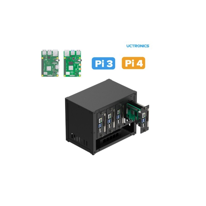 UCTRONICS Raspberry Pi Küme Ka - Pi 4 Case incelemesi ve fiyatı