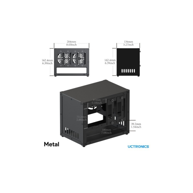 UCTRONICS Raspberry Pi Küme Ka - Pi 4 Case incelemesi ve fiyatı